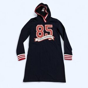 Tommy Hilfiger Black Dress with Red and White Stripes